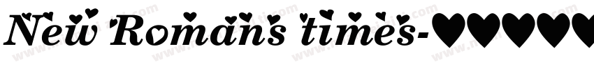 New Romans times字体转换